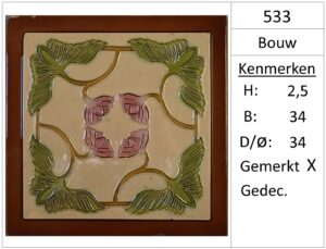 533 Bouwkeramiek